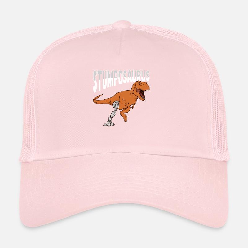 T-rex amputated leg prosthesis Trucker Cap