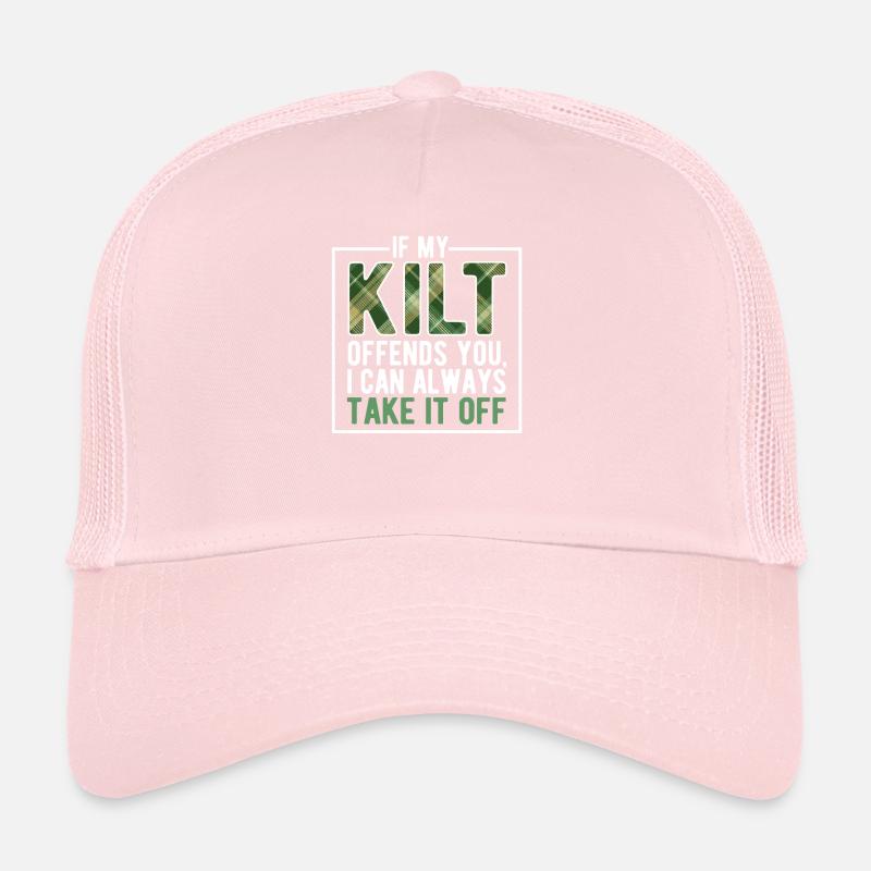Quand mon kilt t’offense drôle de Saint-Patrick Casquette trucker 