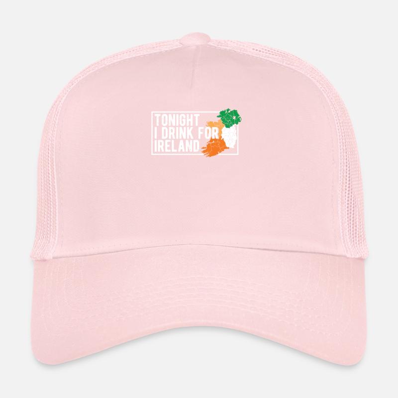 Drapeau irlandais de la Saint-Patrick ce soir Casquette trucker 