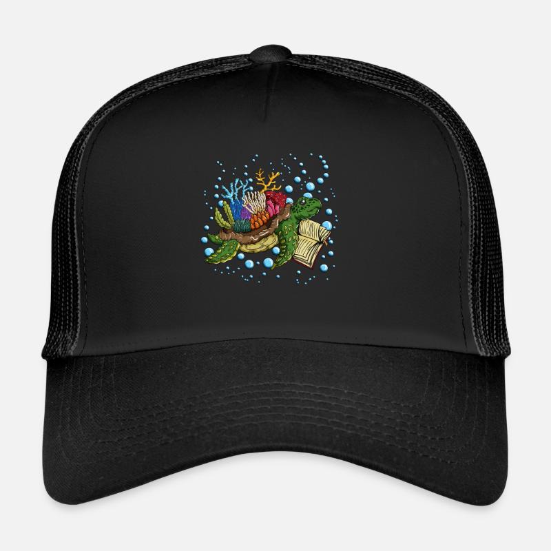 Read the book Books Turtle is smart read Trucker Cap