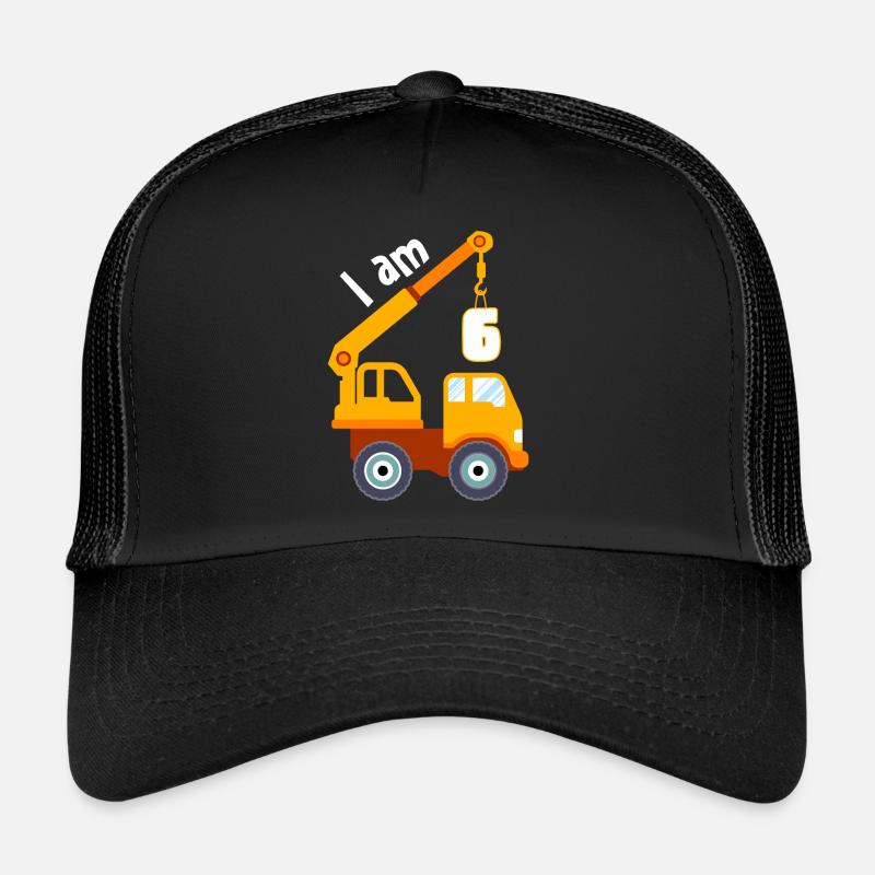 Ich bin 6 Jahre 6. Geburtstag Trucker Cap