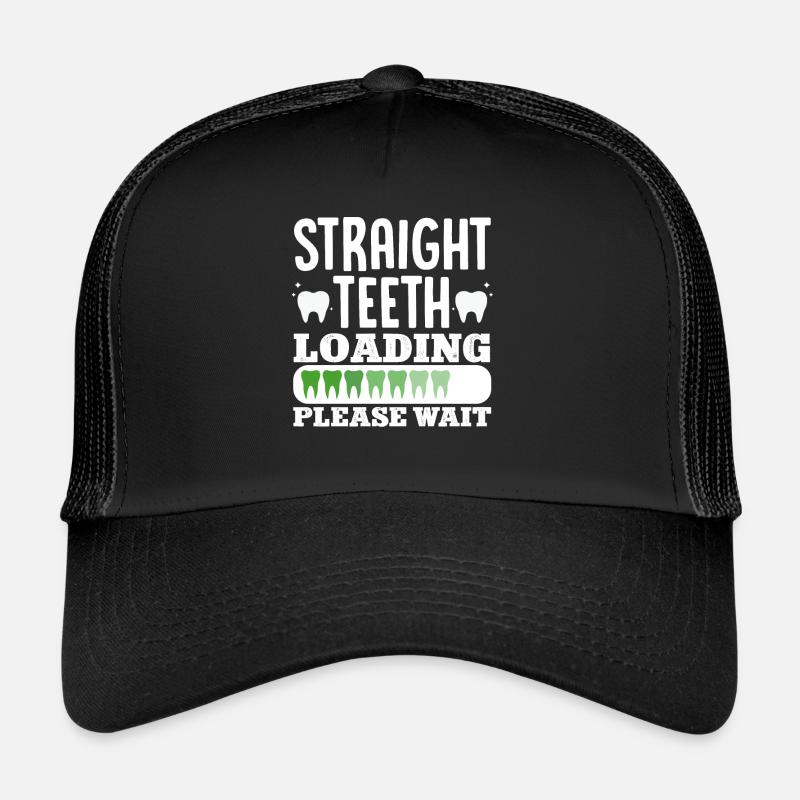 Gerade Zähne Laden Bitte warten Kieferorthopäde Ki Trucker Cap