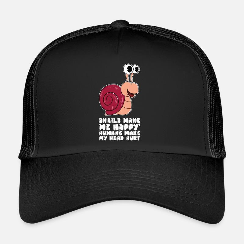 Schnecken machen mich glücklich Trucker Cap