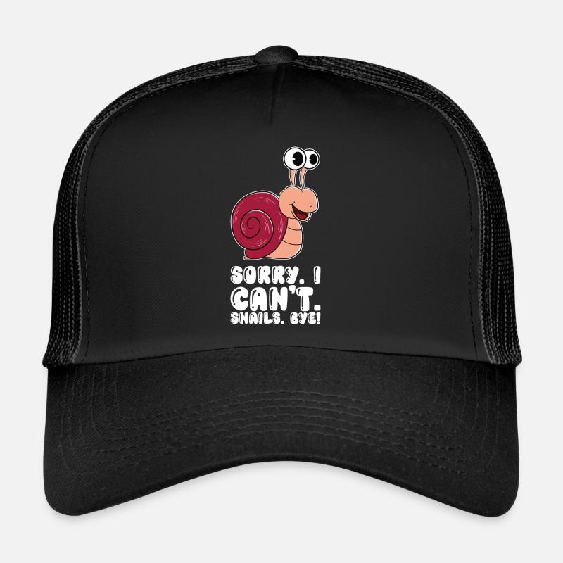 I can't say goodbye to snails Trucker Cap