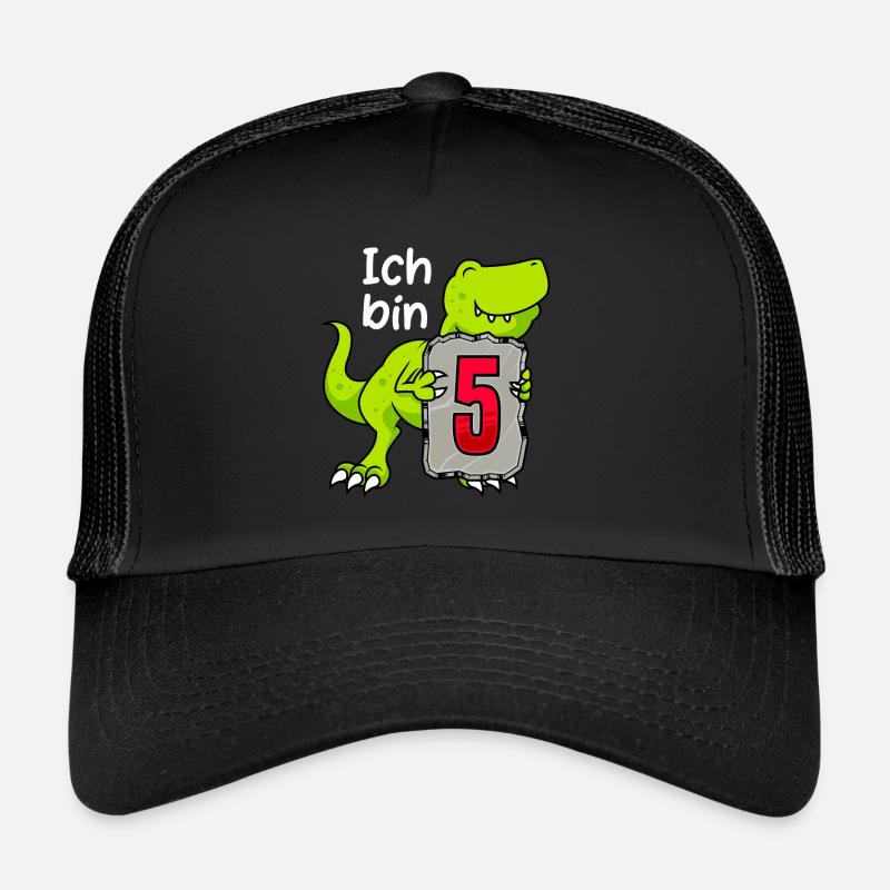 Dino 5 Jahre 5. Geburtstag Junge 5 Jahre Trucker Cap