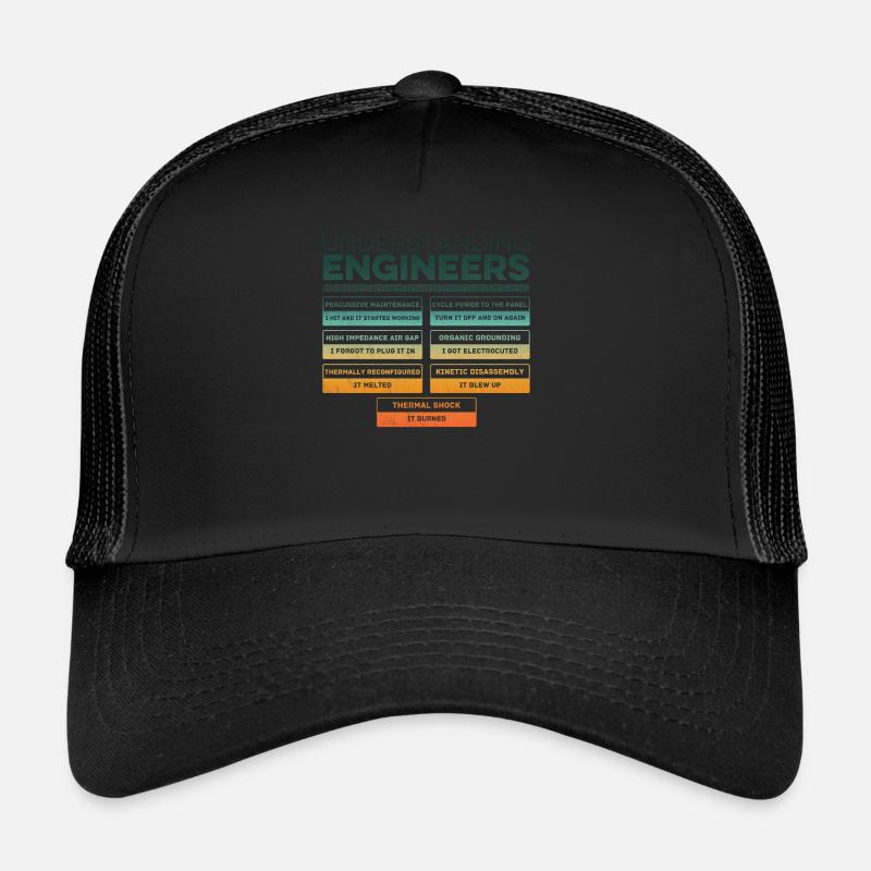 Comprendre les ingénieurs - Fun Sarcastic Engineer Casquette trucker 