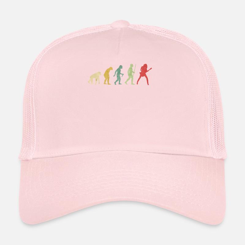 Guitar Rock Girl Evolution Trucker Cap
