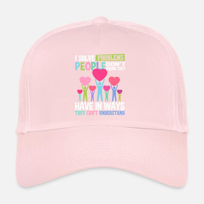 Social Worker Funny Trucker Cap
