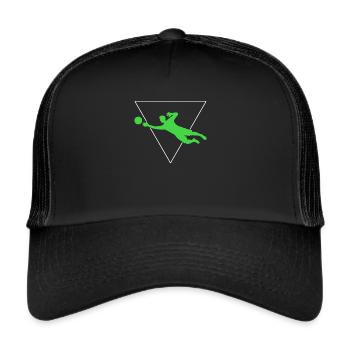 Torwart - Trucker Cap - Schwarz/Schwarz - Vorne