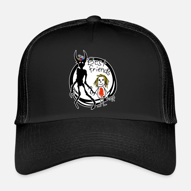 Dämonen an meiner seite - Trucker Cap - Schwarz/Schwarz