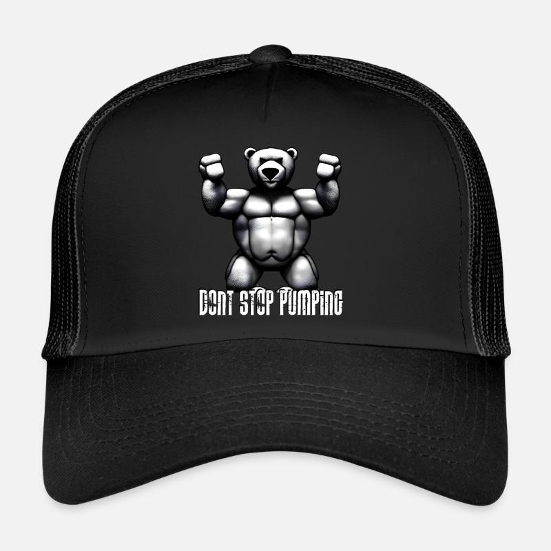 Don´t stop pumping - Trucker Cap - Schwarz/Schwarz