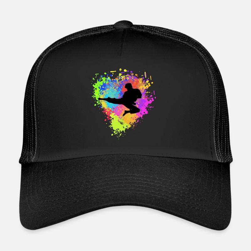 Karaté - Casquette trucker  - noir/noir