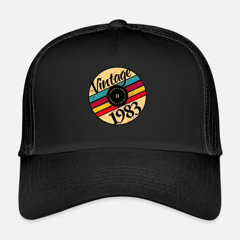 Record millésimé 1983 40e anniversaire Casquette trucker 