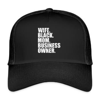 Directeur Général Chef Cadeau Idée Cadeau Travail - Casquette trucker  - noir/noir - Devant