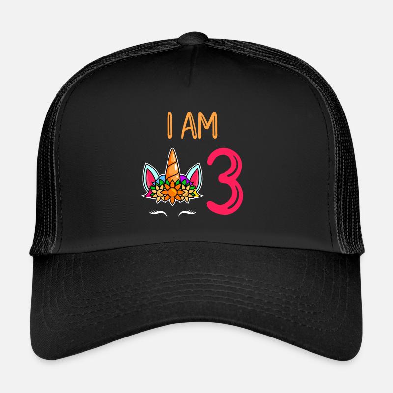 3. Geburtstag Mädchen 3 Jahre Trucker Cap