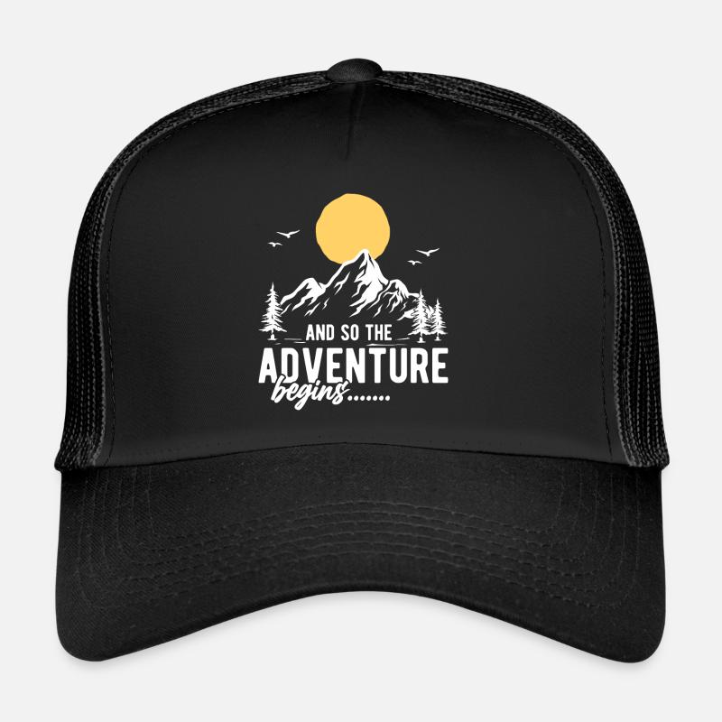 Et c’est ainsi que l’aventure commence - Casquette trucker  - noir/noir