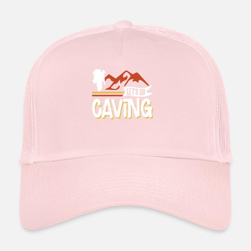 Allons à Cave Cave Caving Casquette trucker 