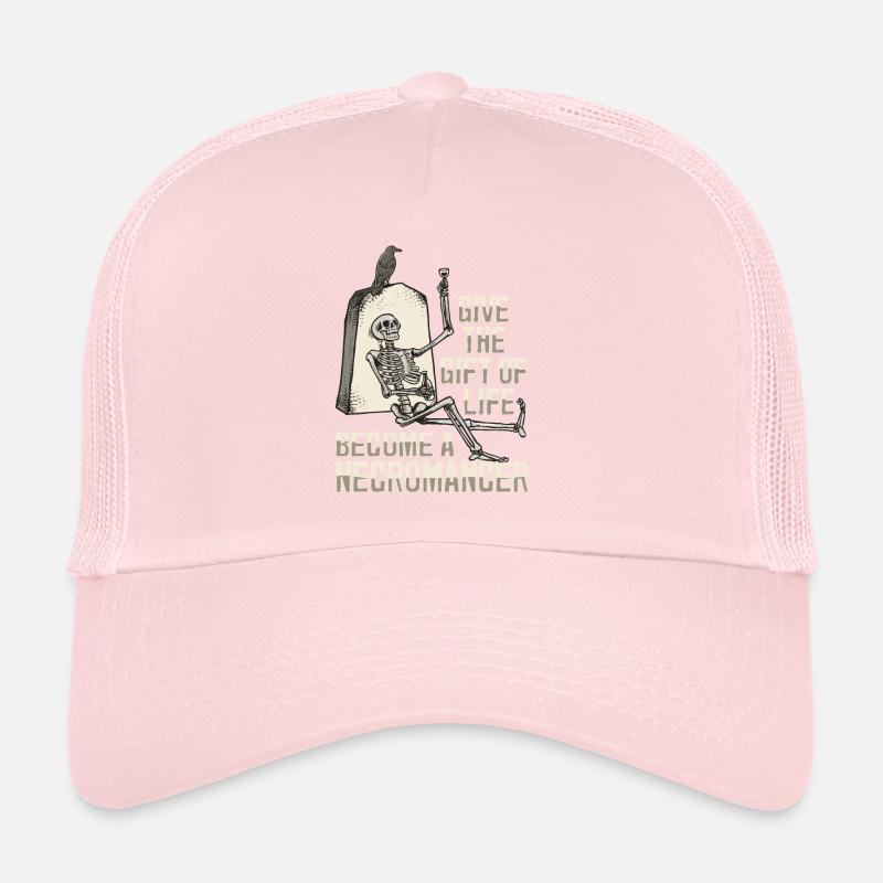 Undead Romance Necromancer Skeleton Gothic Satanist Trucker Cap