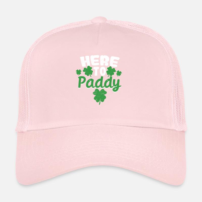Drôles de timbres de trèfle de la Saint-Patrick Casquette trucker 
