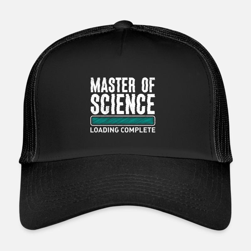 Master Abschluss loading Master of Science - Trucker Cap - Schwarz/Schwarz