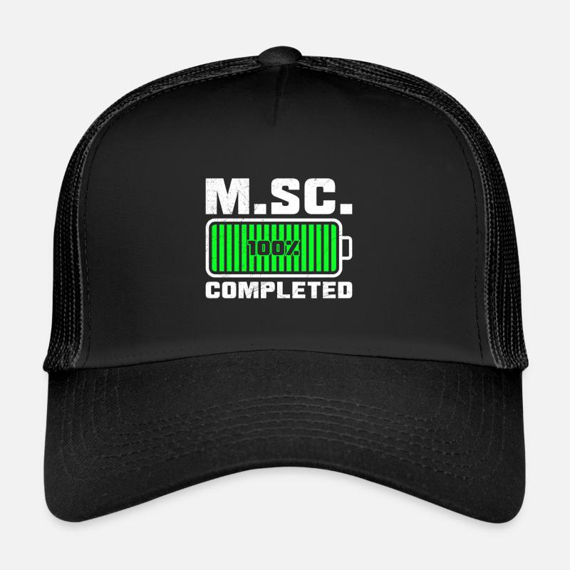 Loading complete Masterabschluss Master of Science - Trucker Cap - Schwarz/Schwarz