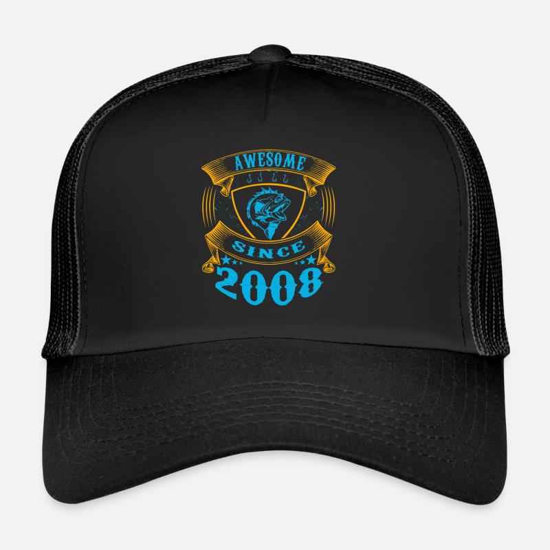 Awesome since 2008. Angel, Angler Geburtstag Trucker Cap