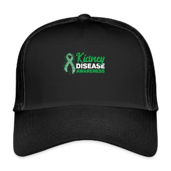 Nierenspender - Trucker Cap - Schwarz/Schwarz - Vorne