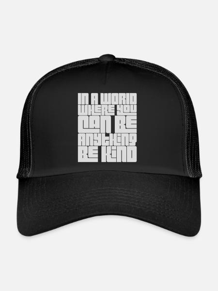 Vous pouvez être gentil - Casquette trucker  - noir/noir - Devant