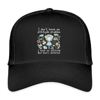 Aries Queen March April Zodiac Astrology Aries - Trucker Cap - black/black - Front