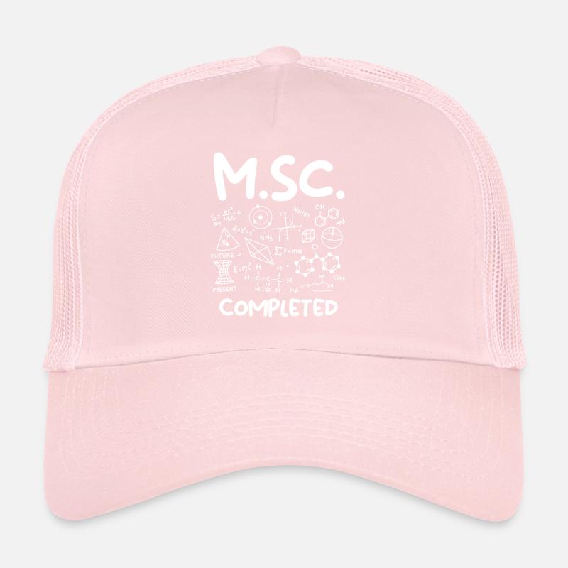 M.Sc completed Master Abschluss Master of Science Trucker Cap