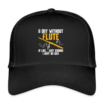 Flute - Trucker Cap - black/black - Front