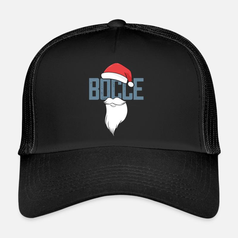 Bocce Santa Claus Bocce Ball with Jack Bocci - Trucker Cap - black/black