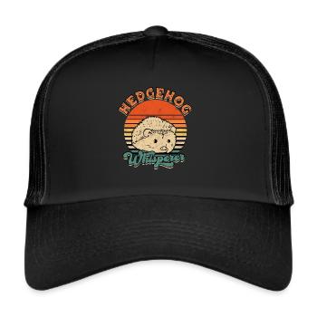Hedgehog owners Hedgehogs lover cute animal - Trucker Cap - black/black - Front