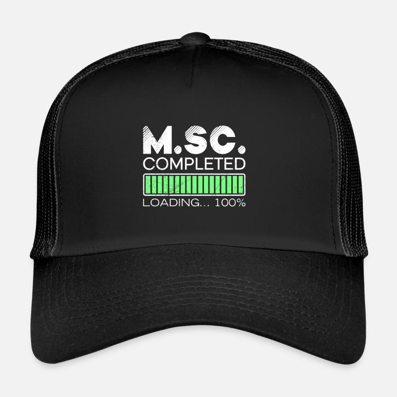 M.Sc loading completed Master of Science - Trucker Cap - Schwarz/Schwarz