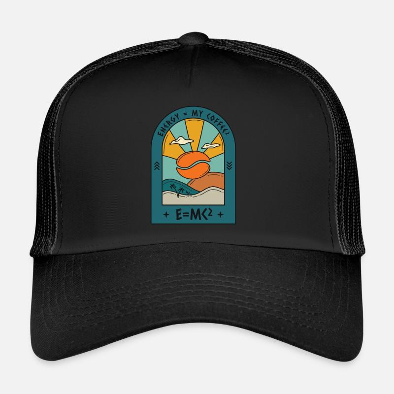 Énergie = mon café - E = MC Casquette trucker 