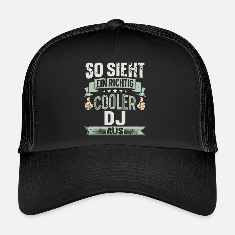 Dj - Trucker Cap - Schwarz/Schwarz