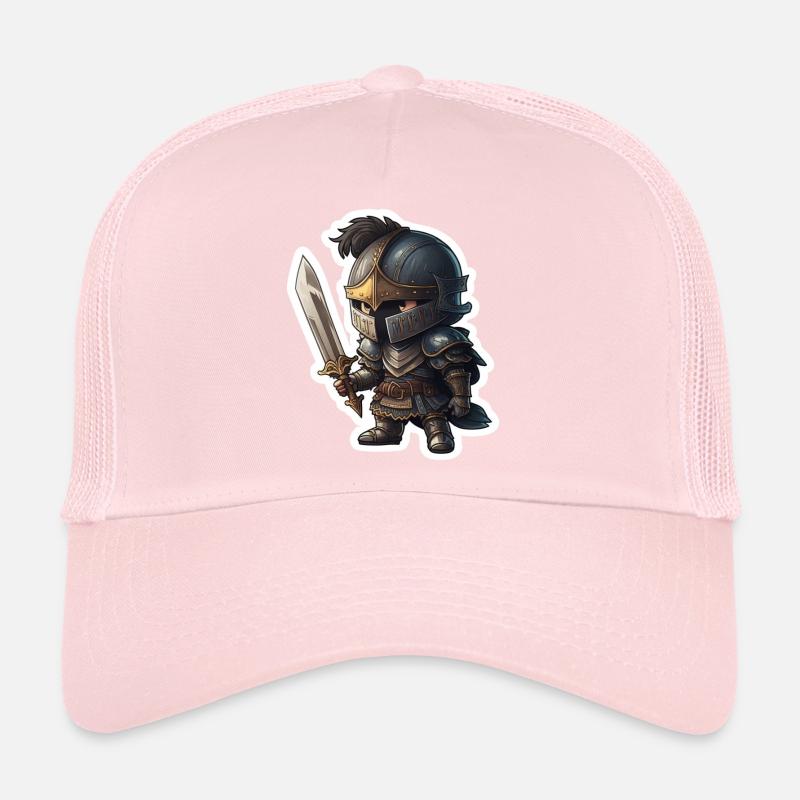 Chevalier Chibi Noir Casquette trucker 