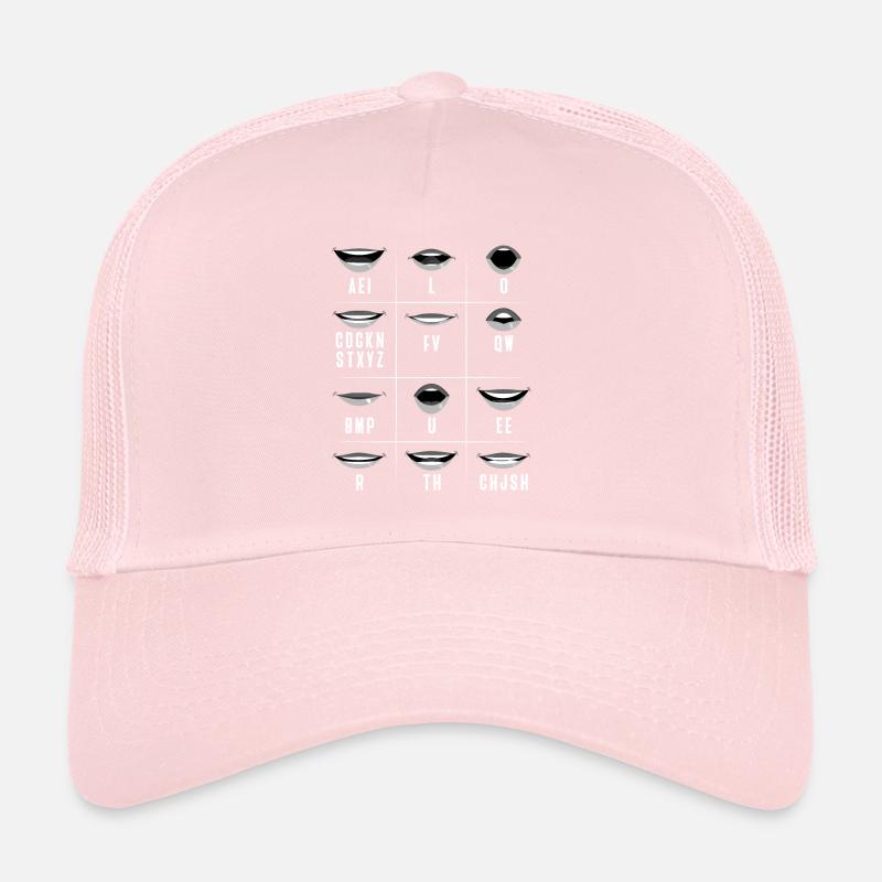 Lip reading ASL Hand gestures Deaf people Trucker Cap