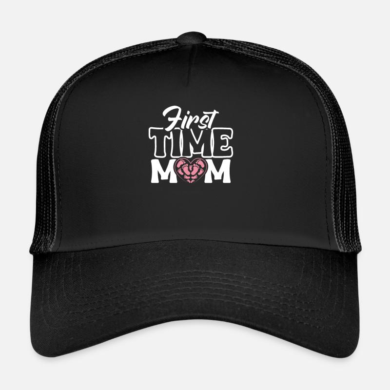 First Time Mom First Time Mama Shirt Gift Trucker Cap
