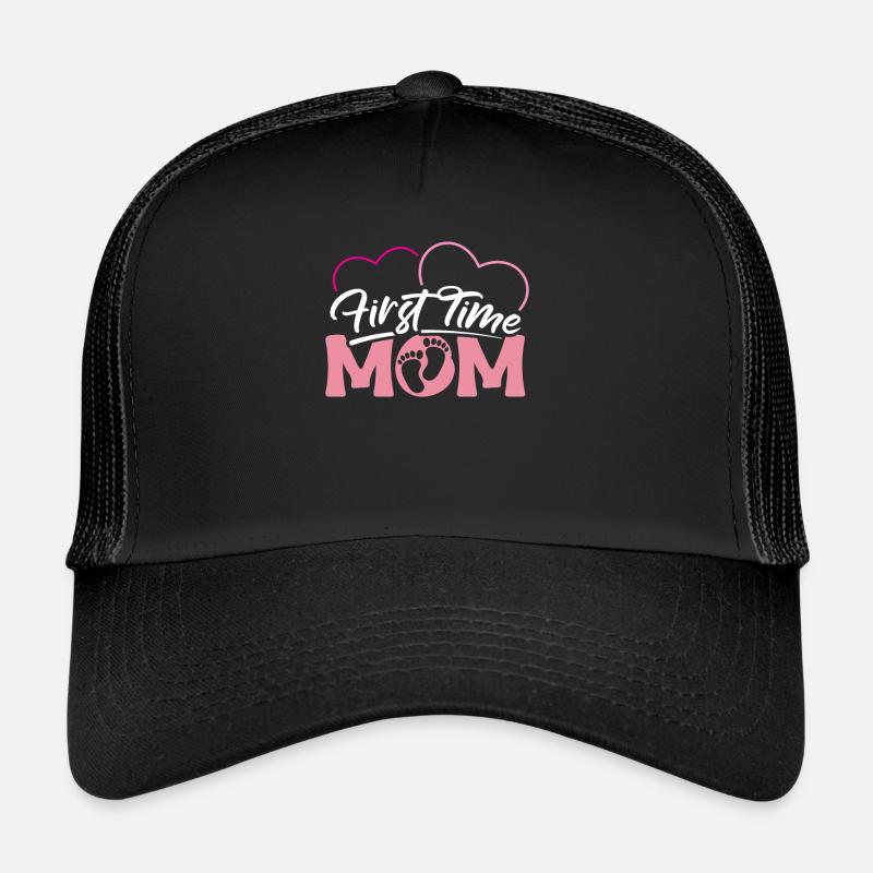 First Time Mom First Time Mama Shirt Gift Trucker Cap
