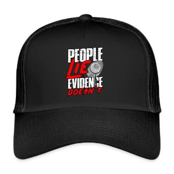 Détective en sciences judiciaires Enquêteur sur les crimes véridiques - Casquette trucker  - noir/noir - Devant
