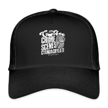 Détective en sciences judiciaires Enquêteur sur les crimes véridiques - Casquette trucker  - noir/noir - Devant