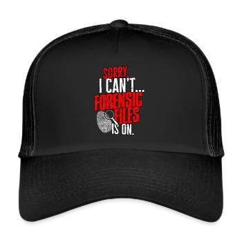 Détective en sciences judiciaires Enquêteur sur les crimes véridiques - Casquette trucker  - noir/noir - Devant