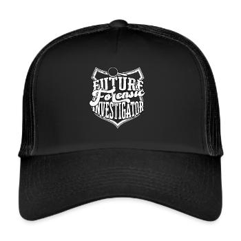 Détective en sciences judiciaires Enquêteur sur les crimes véridiques - Casquette trucker  - noir/noir - Devant