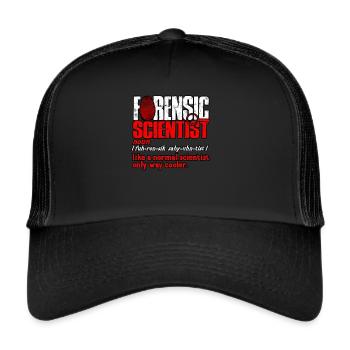 Détective en sciences judiciaires Enquêteur sur les crimes véridiques - Casquette trucker  - noir/noir - Devant