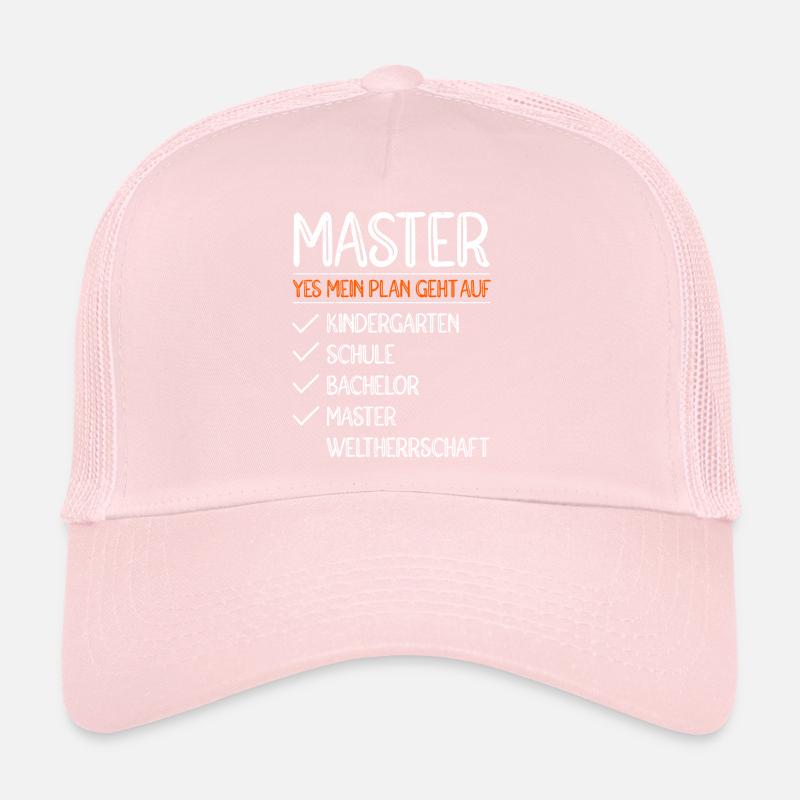 Mein Plan geht auf Weltherrschaft Master Abschluss Trucker Cap