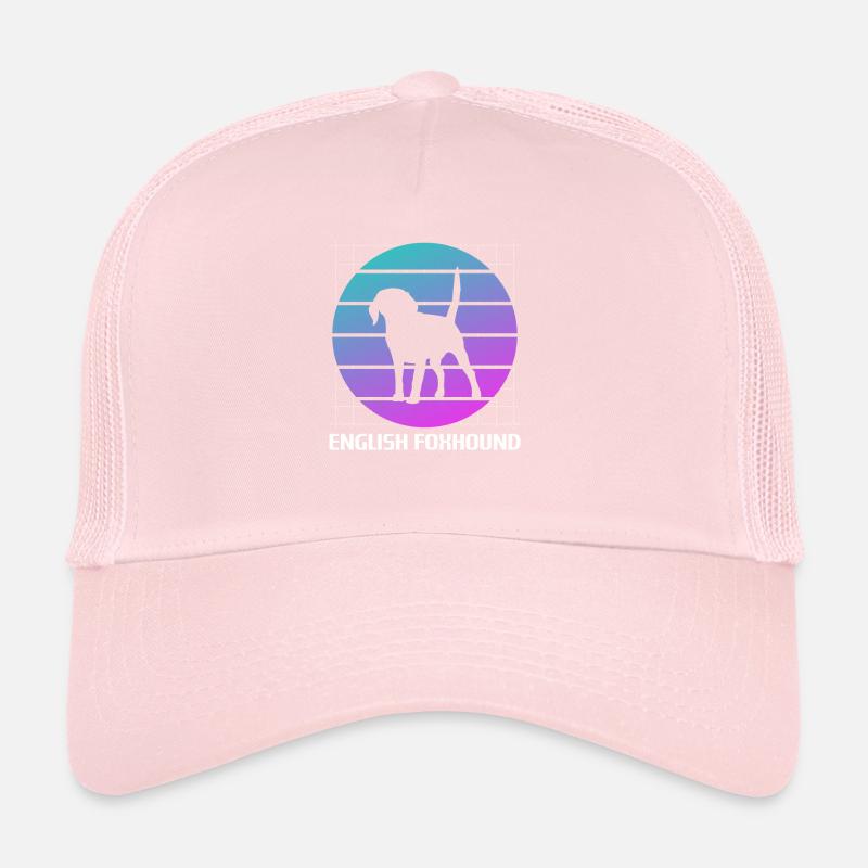 Amant de chien Foxhound anglais rétro Casquette trucker 