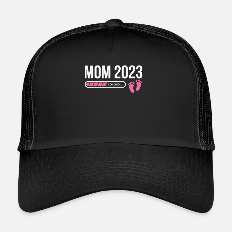 Mom 2023 Loading Shirt Gift Trucker Cap