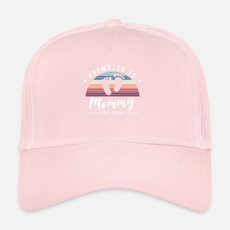 Promu au rang de maman est. 2023 future maman Casquette trucker 