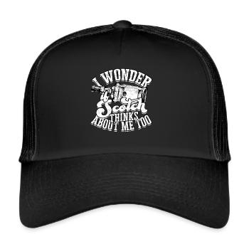 Irish Whisky Scotch Drinker Drinking Alcohol - Trucker Cap - black/black - Front